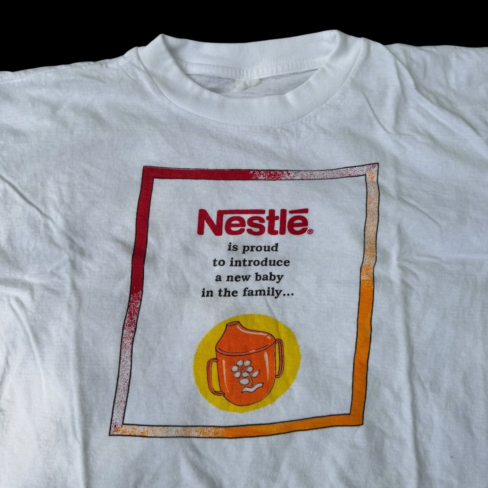 90s ネスレ コーヒー アートTシャツ Nestle プロモTシャツ