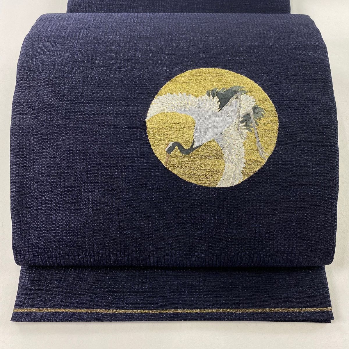 専用帯2841 792 2138 2337 四点セット ●高級 正絹太鼓全通袋帯 袋帯 美品 秀品 ますいわ屋 霞 金銀糸 銀色 お太鼓柄 正絹 中古