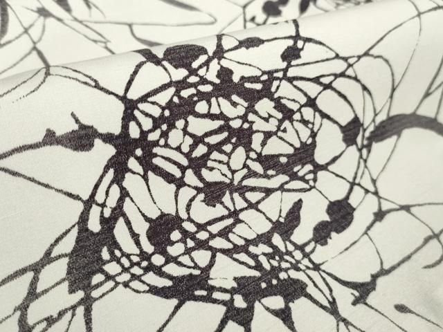 平和屋着物□極上 森英恵・HANAE MORI 小紋・名古屋帯セット 花 桜色地