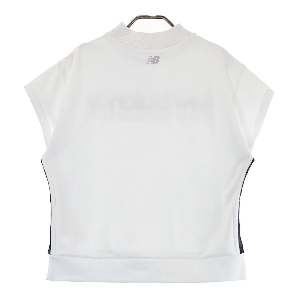 サイズ：1 NEW BALANCE GOLF ニューバランス 2023年モデル ハイネック 半袖Tシャツ 総柄 ホワイト系 [240101504114] ゴルフウェア レディース ストスト NEW BALANCE GOLF ニューバランス 2023年モデル ハイネック 半袖
