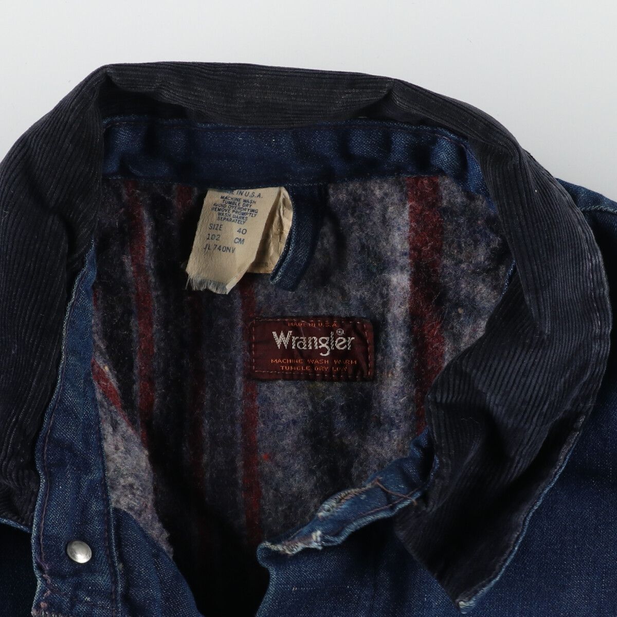 古着 70年代 ラングラー Wrangler VATDYED バットダイデニム