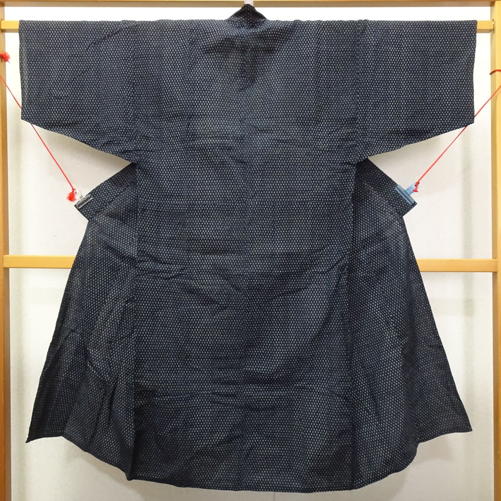 霰絣 男着物