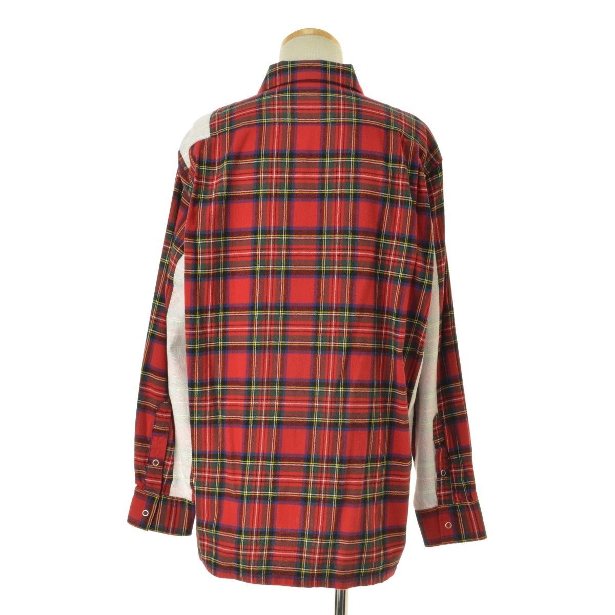 M【SEQUEL / シークエル】SQ-21AW-SH-01 NEL CHECK SHIRT RED CHECK 