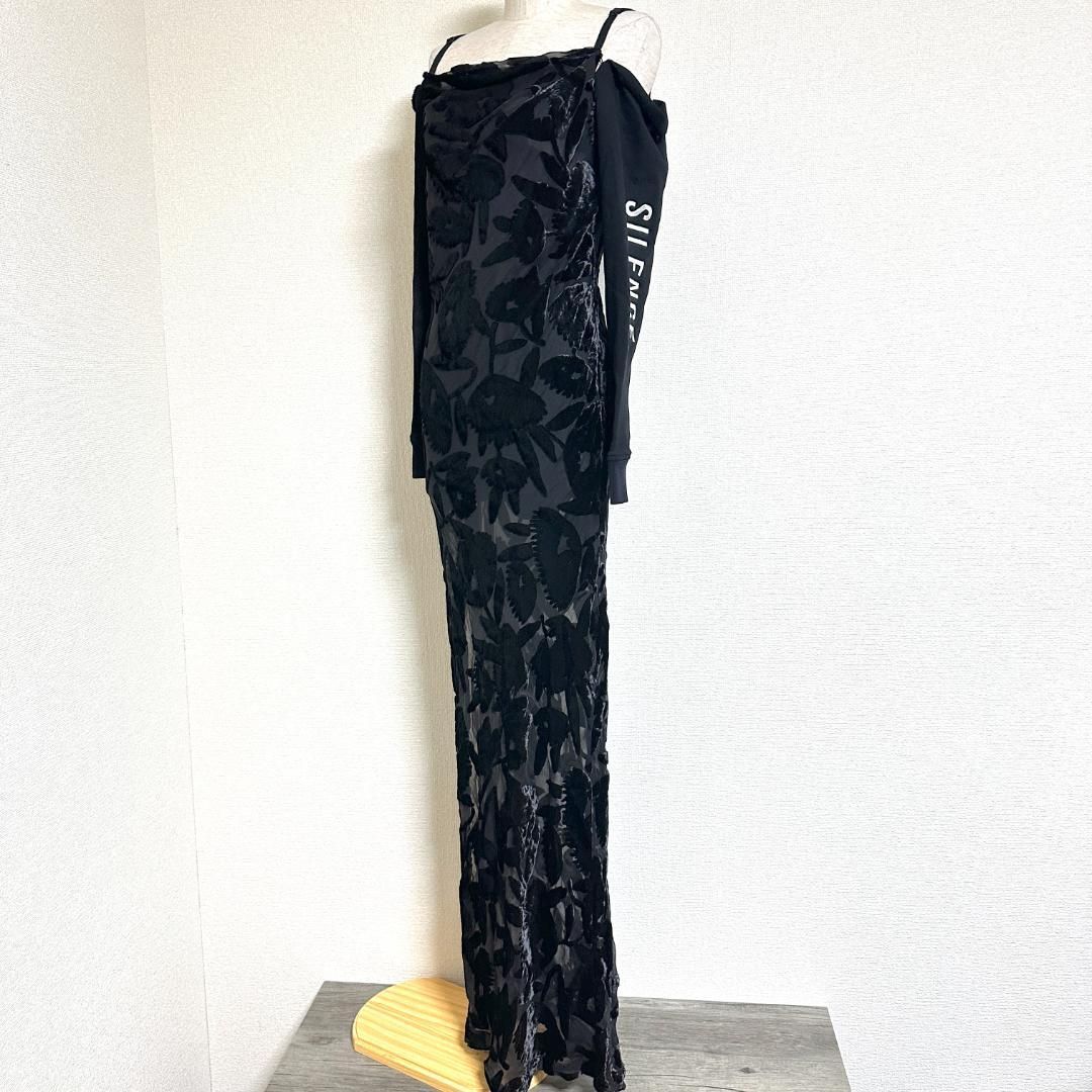 Alexander McQueen キャミワンピース ブラック McQ Alexander Mcqueen マックキューアレキサンダーマックイーン