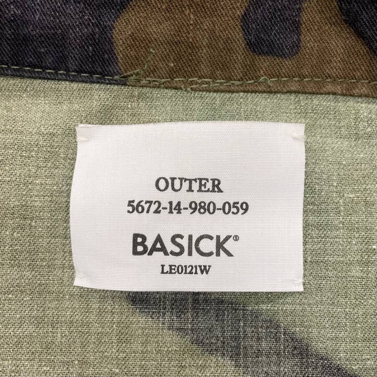 BASICKS 23SS USA CAMO JACKET カモフラ ジャケット ファティーグ 迷彩 