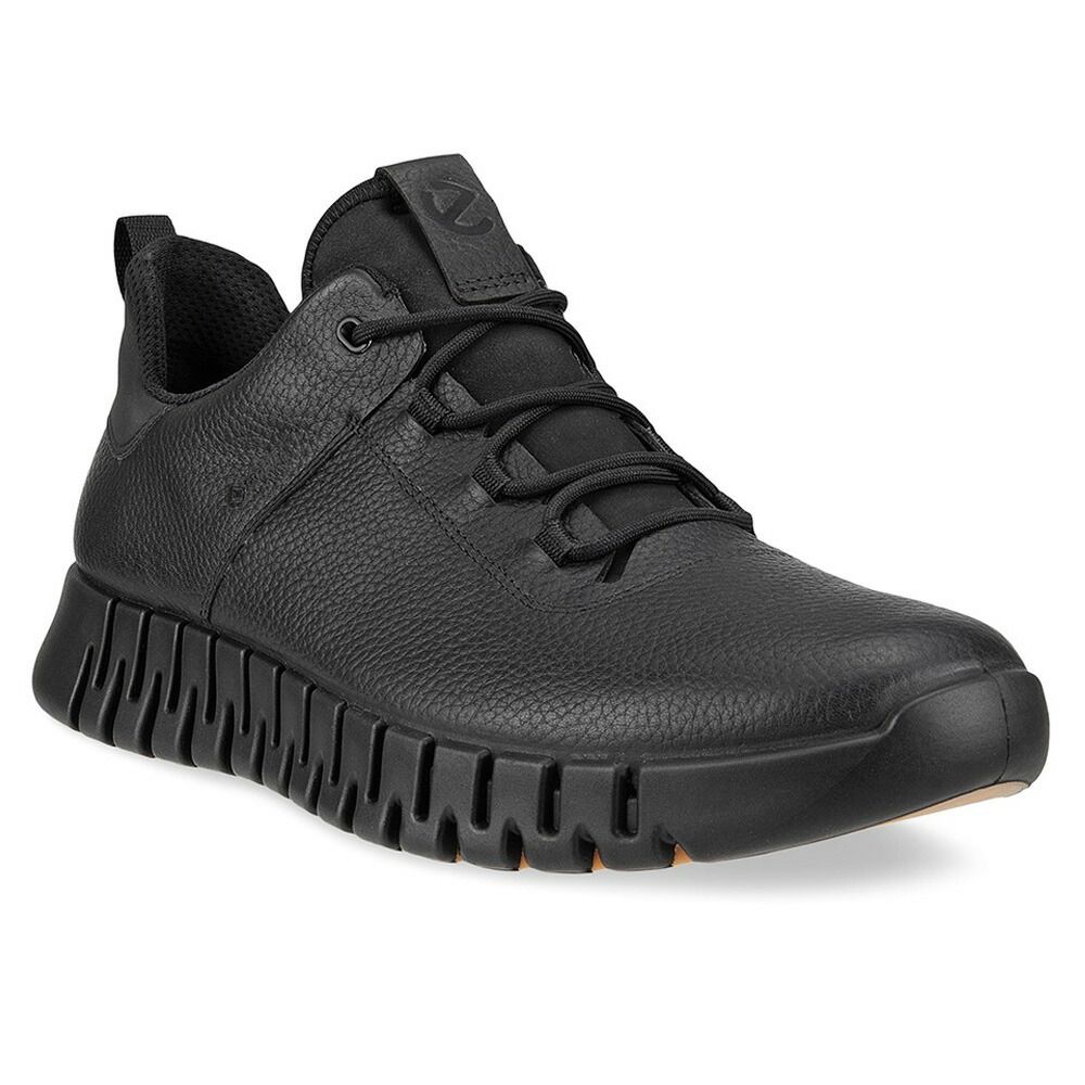 エコー ECCO メンズ レザー 防水 ゴアテックス スニーカー