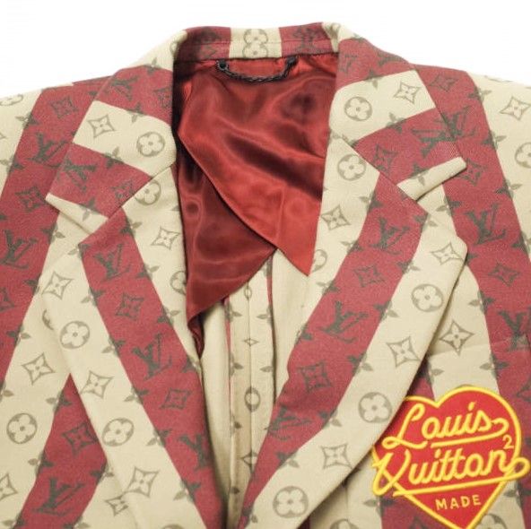新品　Louis Vuitton　NIGO　22SS 　テーラードジャケット LOUIS VUITTON - LOUIS VUITTON x NIGO ルイ・ヴィトン ニゴー