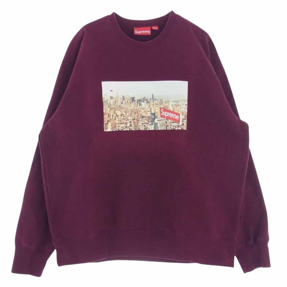 Supreme シュプリーム スウェット 20AW Aerial Crewneck エアリアル クルーネック スウェット ワインレッド系 L【中古】  - メルカリ