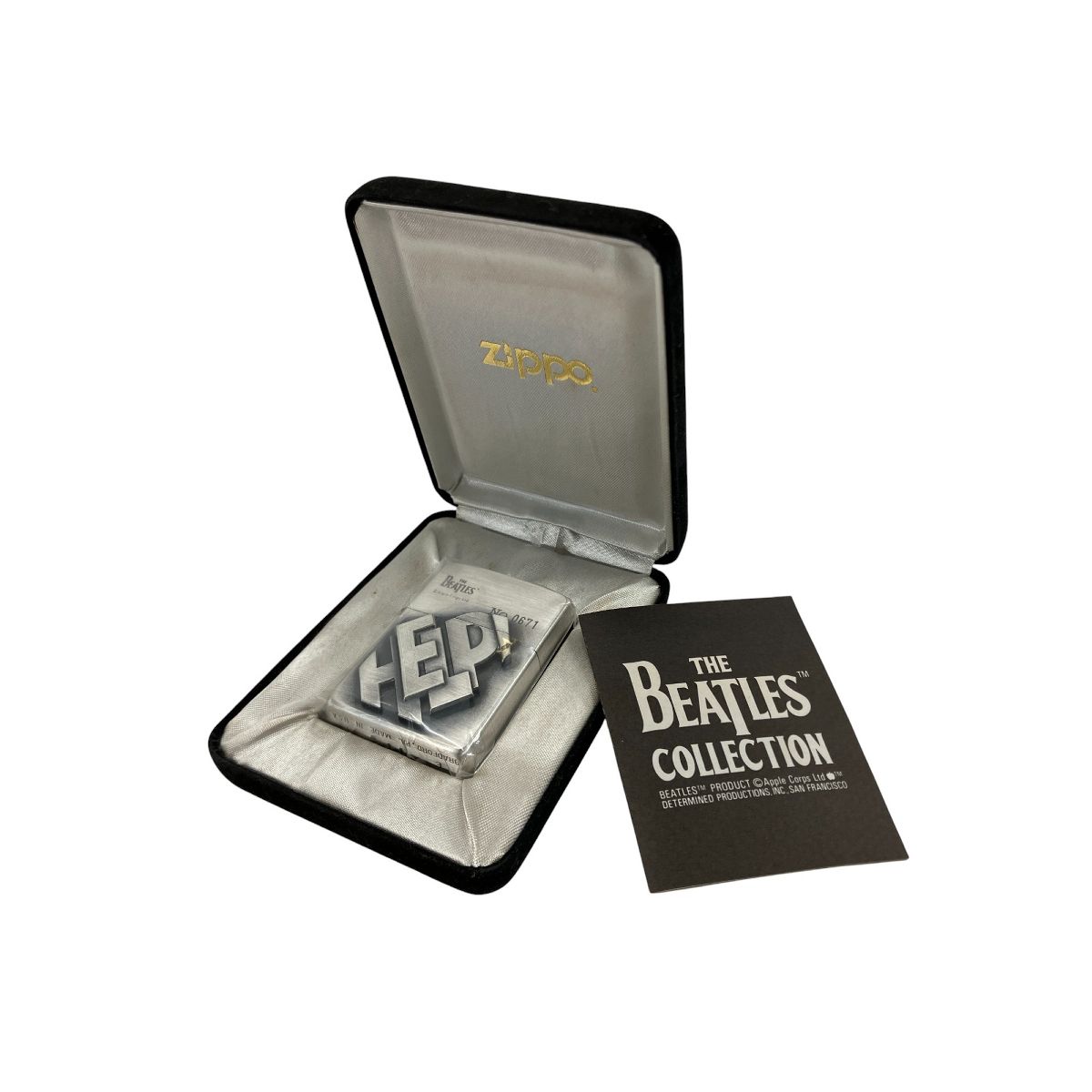ZIPPO BEATLES COLLECTION ビートルズ コレクション HELP! ヘルプ!立体 シリアル No.0671 ケース付 喫煙具 ♥ W10434485