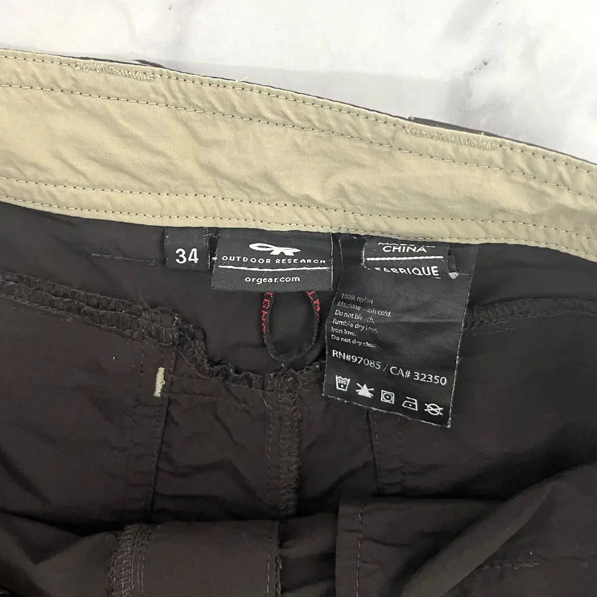  アウトドアリサーチ OR 機能性 ナイロン カプリ パンツ ウエスト 34 その他 武道 格闘技