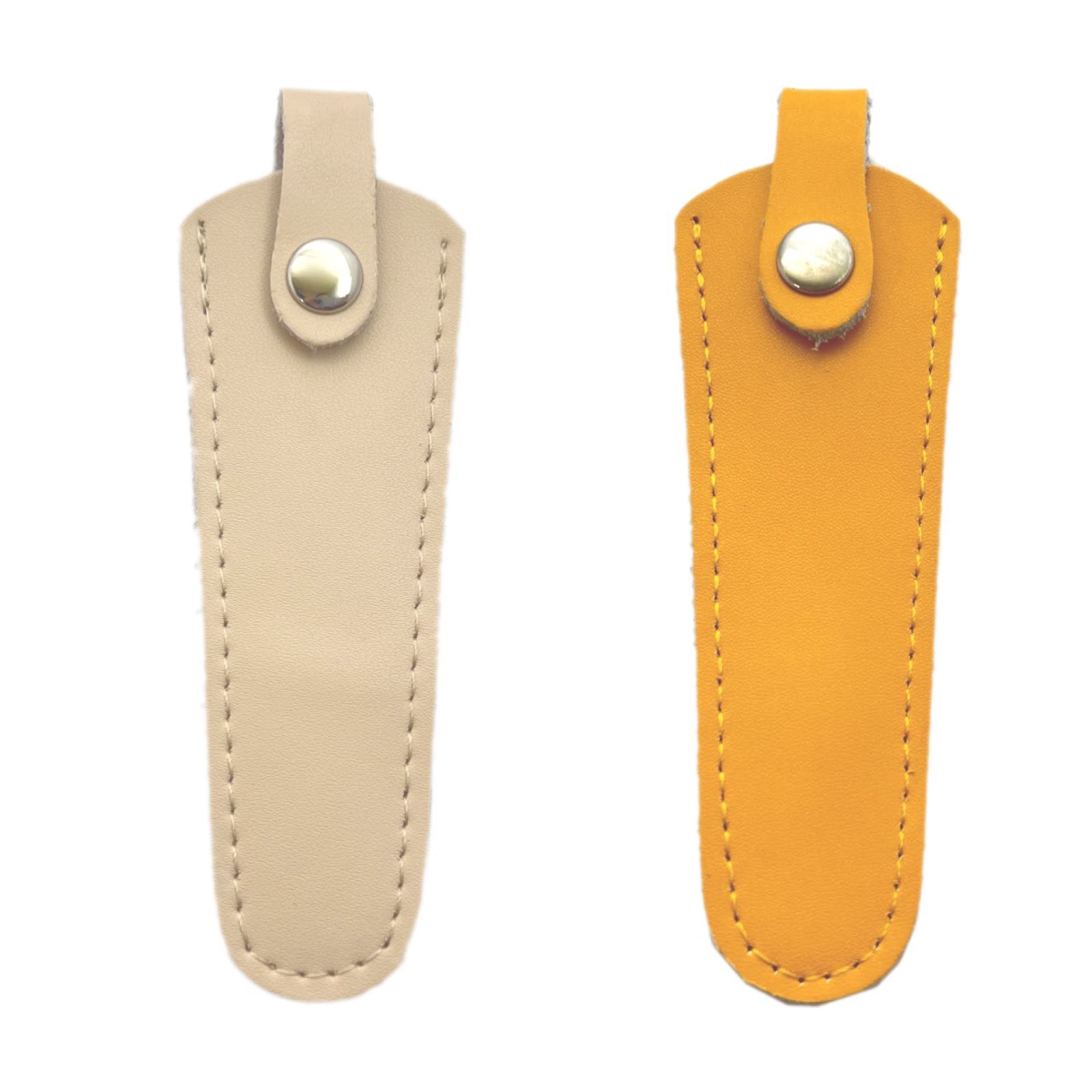 シザーケース 1丁挿し 2個SET 本革 美容師 シザーキャップ 6colors 