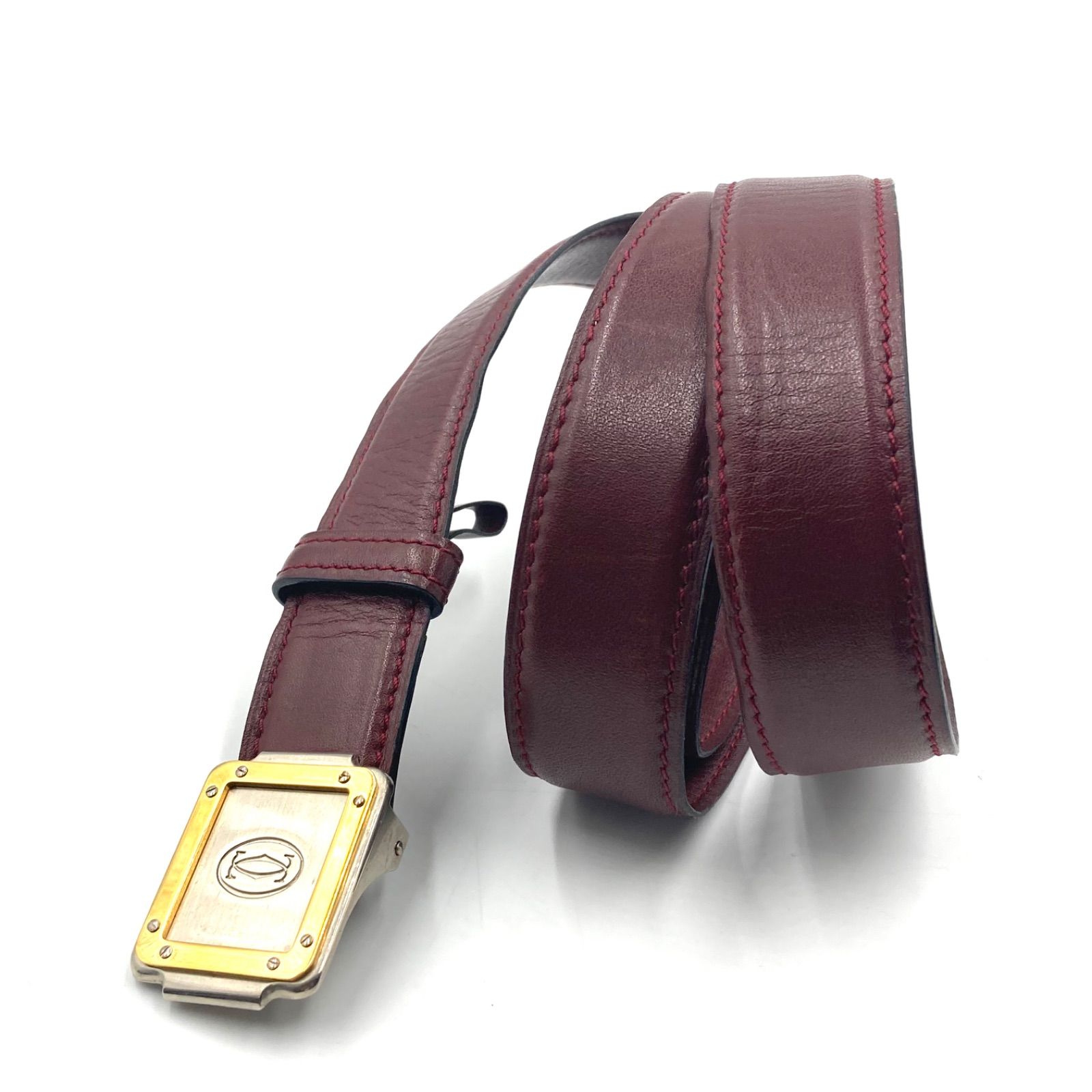 Cartier カルティエ ゴールド金具 レザー ベルト Cartier カルティエ C