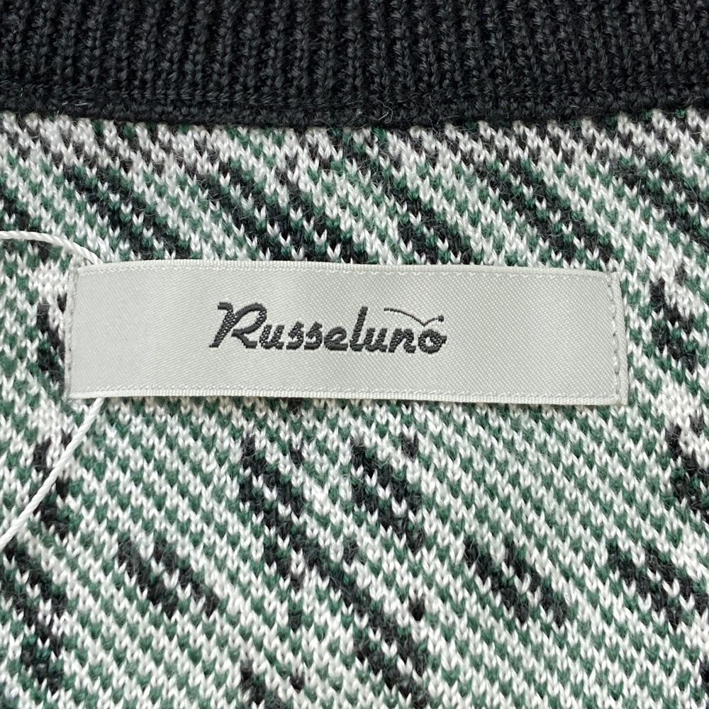 サイズ：1 RUSSELUNO ラッセルノ ウール混 袖切替 ニットセーター