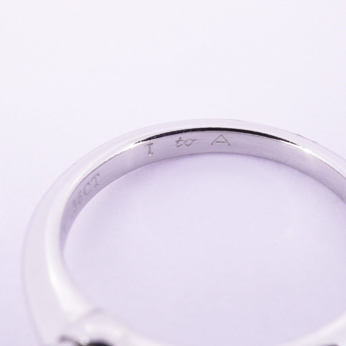 5jdb1034】ティファニー リング ソリティア 1PD Pt950 プラチナ  