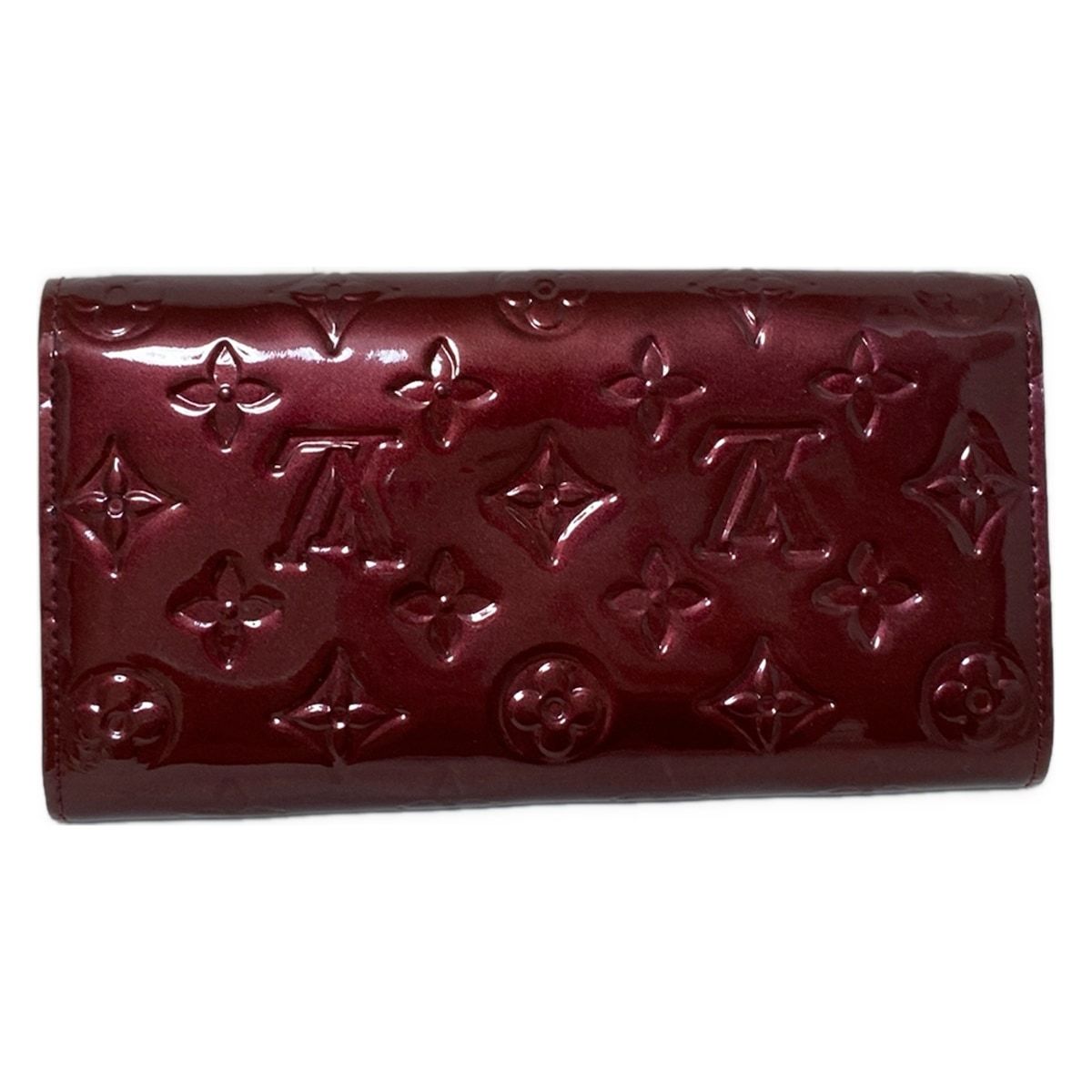 LOUIS VUITTON ルイヴィトン 長財布 モノグラムヴェルニ ポルトフォイユサラNM M91521 ルージュフォーヴィスト レザー