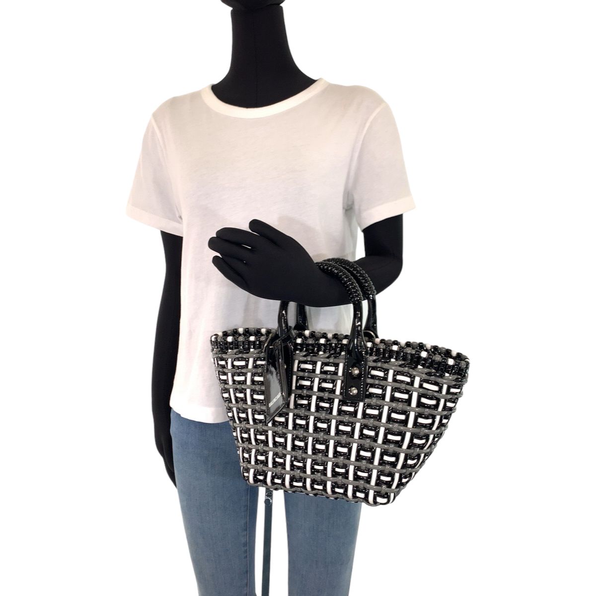 超美品 BALENCIAGA バレンシアガ ビストロ XS バスケット ブラック
