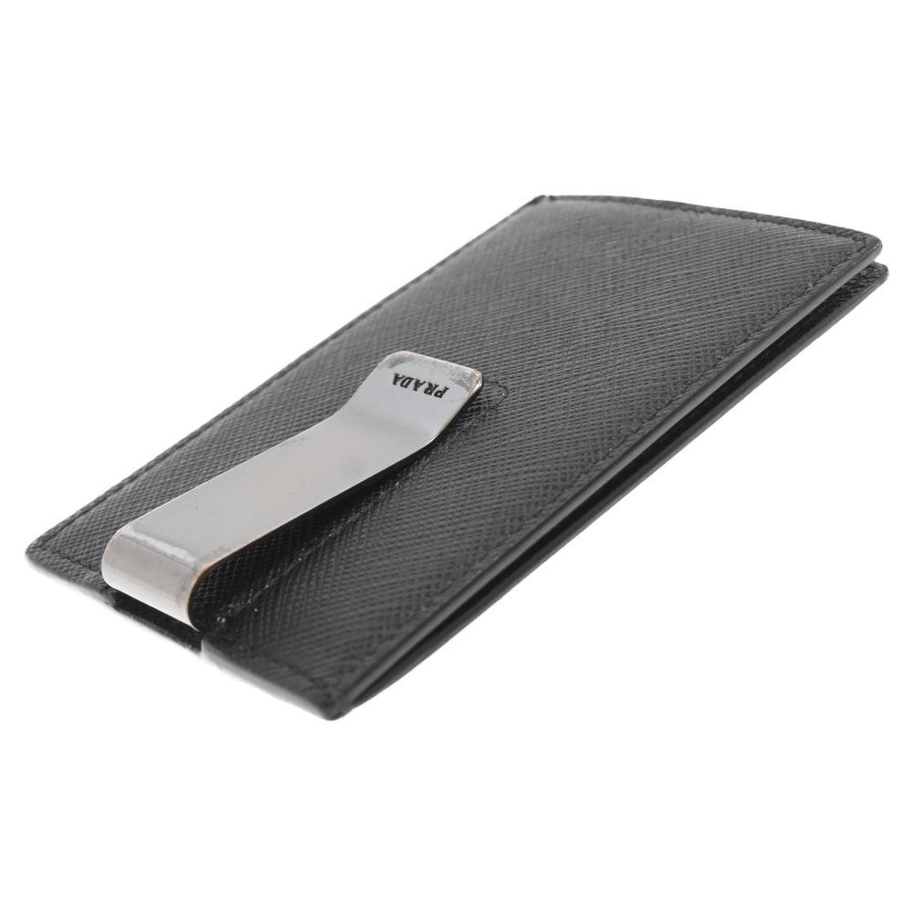 PRADA マネークリップ 黒 レザー Prada マネークリップ 財布 通販 - FARFETCH