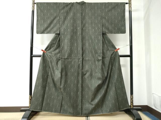 平和屋着物▽上質な色無地　単衣　芝地紋　月白色　正絹　逸品　AAAZ9058fy 平和屋着物▽上質な色無地 単衣 芝地紋 月白色 正絹 逸品