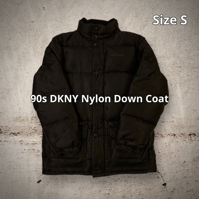 90s DKNY Nylon Down Coat ダナキャラン ナイロンダウンコート