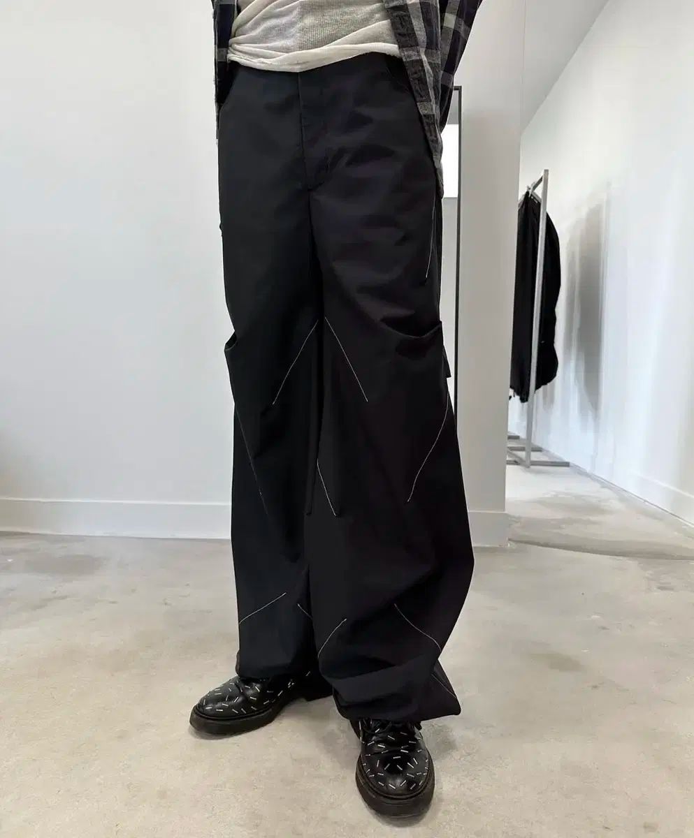 コマウェア としま パンツ 黒