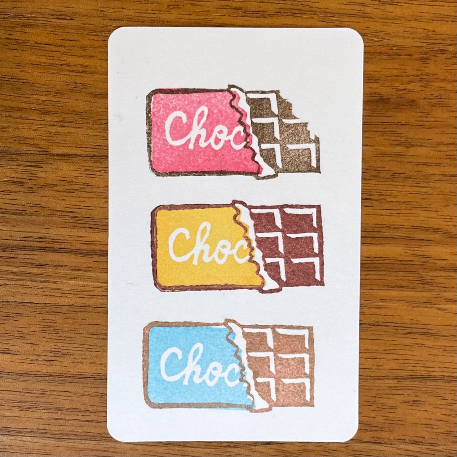 消しゴムはんこ【チョコレート】