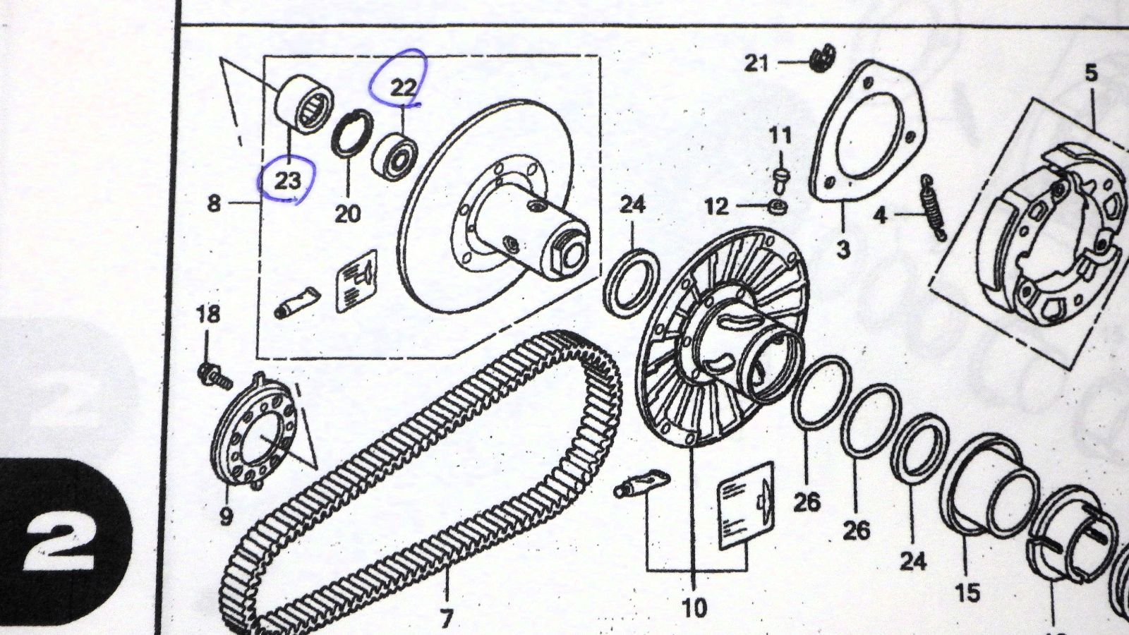 両面シール仕様 HONDA フォルッア/Z/X/ABS (MF10) 用 ドリブンフェイス