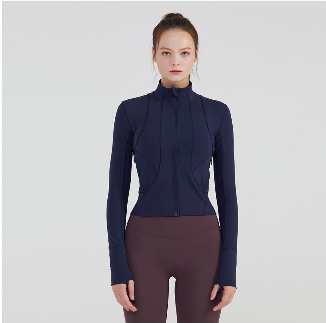 100%新品，正規品 andar ジップアップ ジャケット ディープネイビー ( 4 サイズ) lululemon（ルルレモン） st ヨガウェア