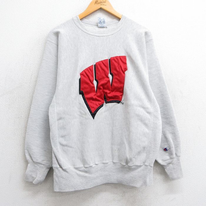 L☆古着 長袖 チャンピオン Champion リバースウィーブ メンズ 80年代  