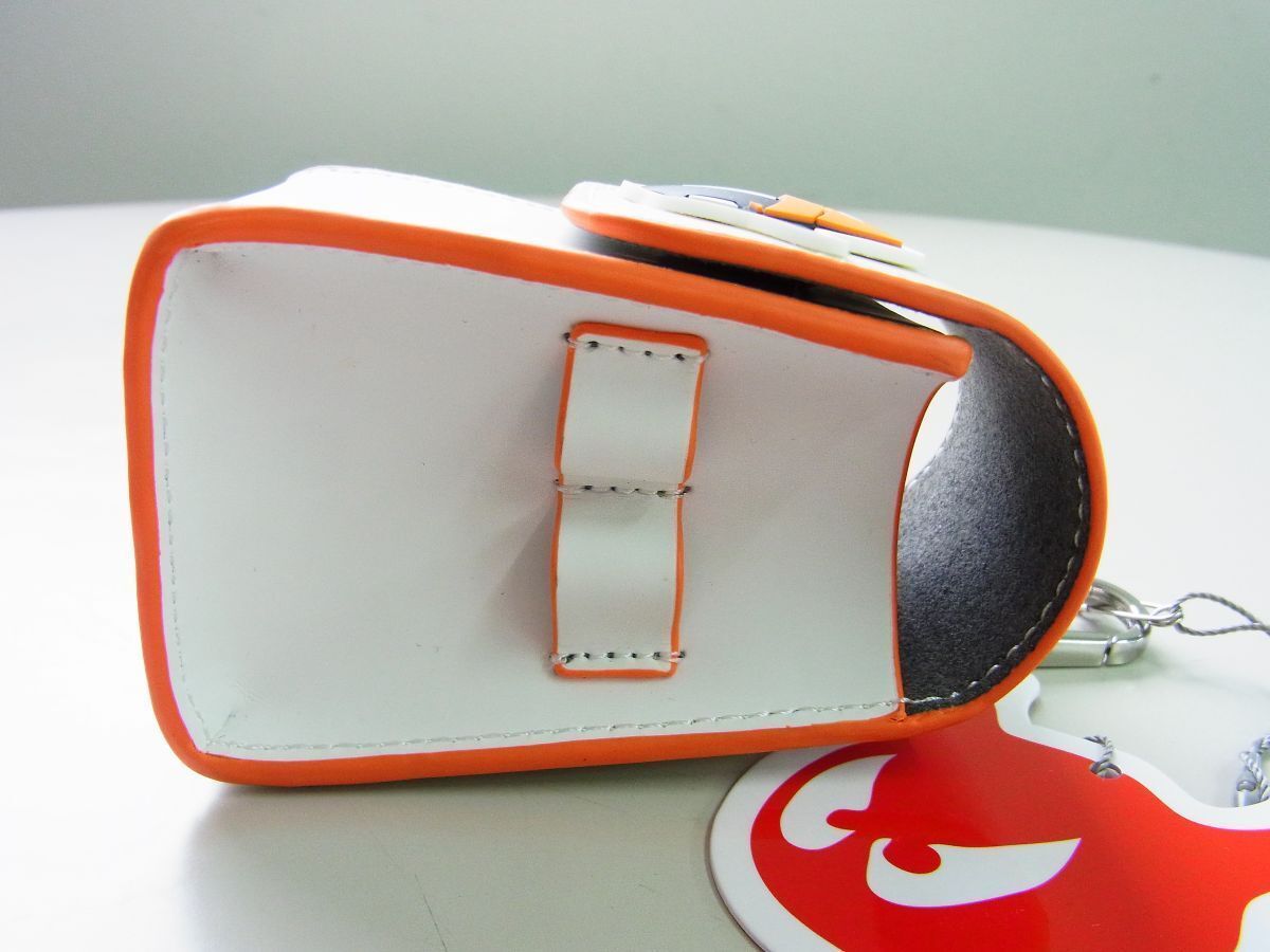 WAAC ワック マットラバーワッキーロゴボールポーチ 072244823 ホワイト白 本物保証 ボール2個収納 ティー2本収納