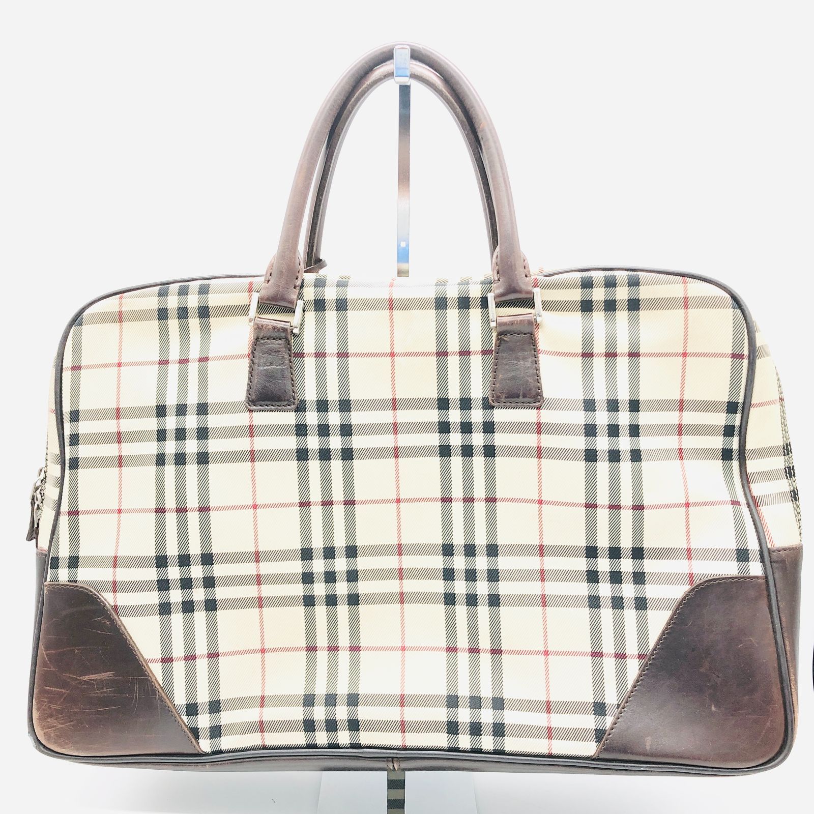 BURBERRY ノバチェック ブリーフケース 旅行バッグ バーバリー ノバチェック ビジネスバッグ ブリーフケース レザー