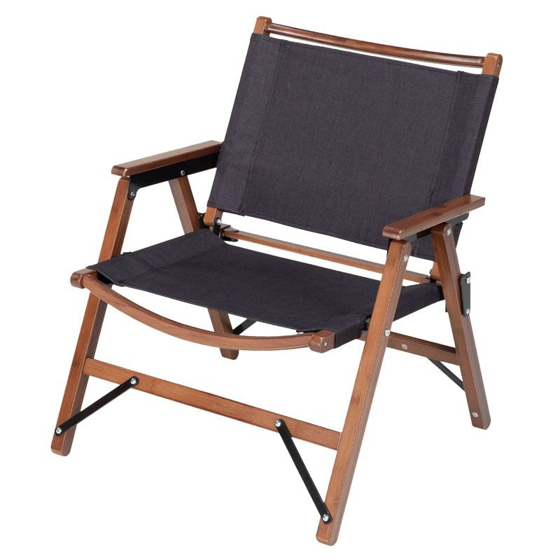 BUNDOK バンドック ロースタイルチェア BAMBOO BK ブラック