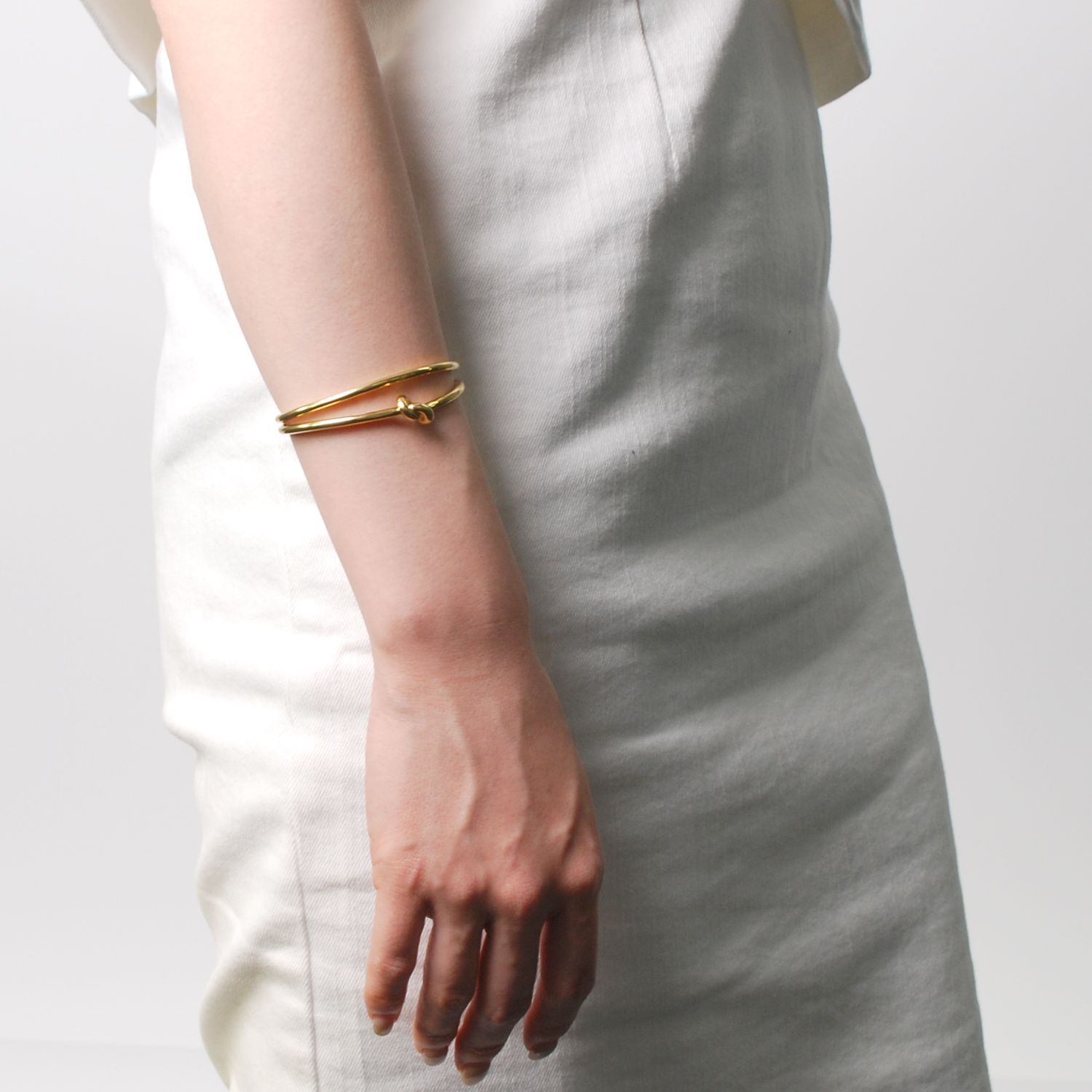 新品未使用】 CELINE セリーヌ ブレスレット ノット ダブル カフ