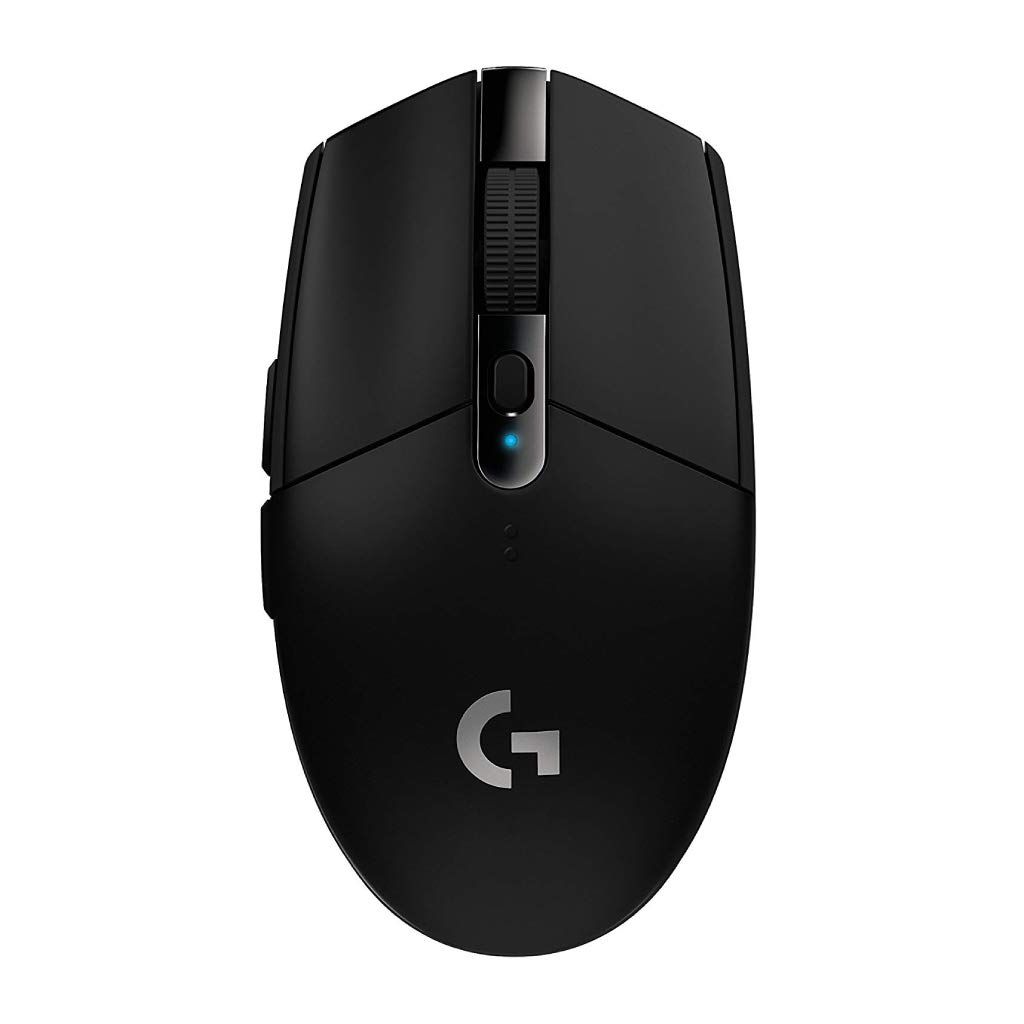 Logicool G ゲーミングマウス G304 LIGHTSPEED ワイヤレス ゲーミング マウス 軽量 99g HERO 25K センサー 6個プログラムボタン 250時間連続使用可能 ホワイト PC wind [ブラック] [A. G304] [単品]