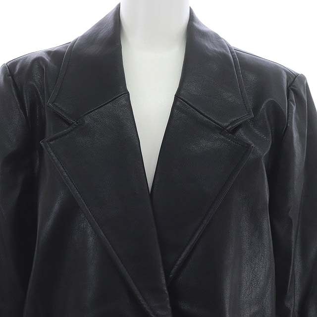 マウジー moussy 22SS FAUX LEATHER OVER ジャケット オーバーサイズ