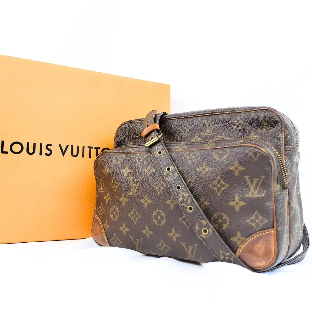 LOUIS VUITTON ルイヴィトン ショルダーバッグ ナイル モノグラム PVC レザー ブラウン 茶色 - メルカリ