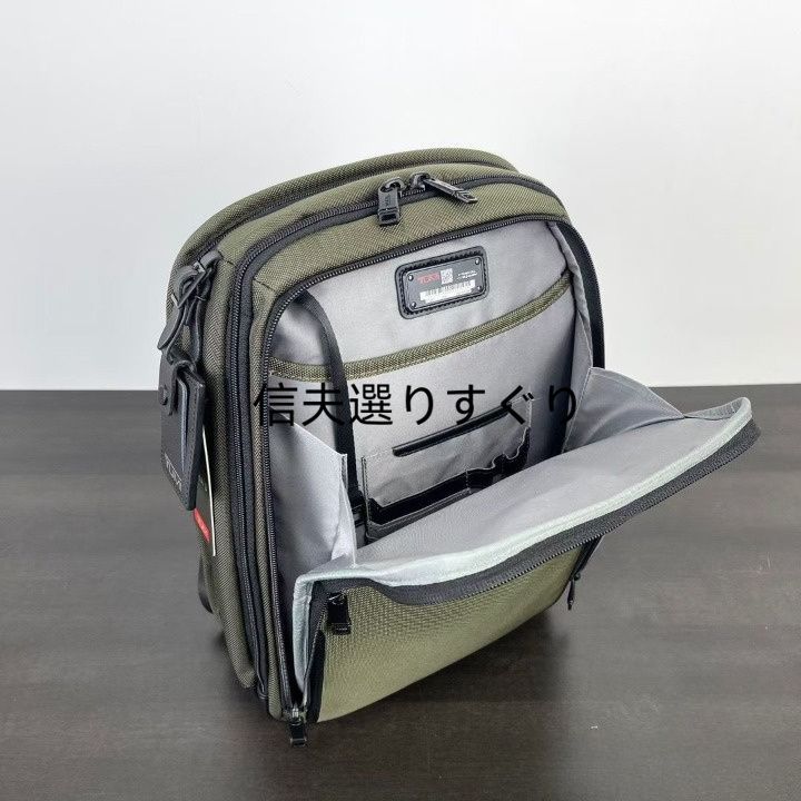 新品未使用トゥミ TUMI ALPHA3 スリムバックパック グリーン - メルカリ