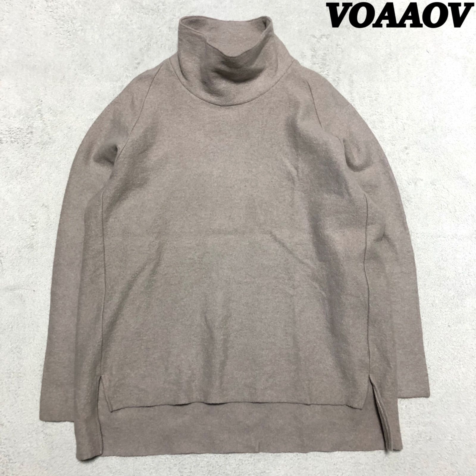 VOAAOV WOOL HI-NECK PULLOVER KNIT ウールハイネックプルオーバー 