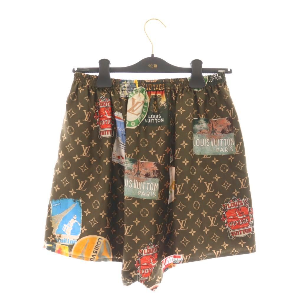 ルイヴィトン LOUIS VUITTON 24AW シルク エリゼパレス ボクサー ショートパンツ ハーフパンツ 36 マルチ DF OS