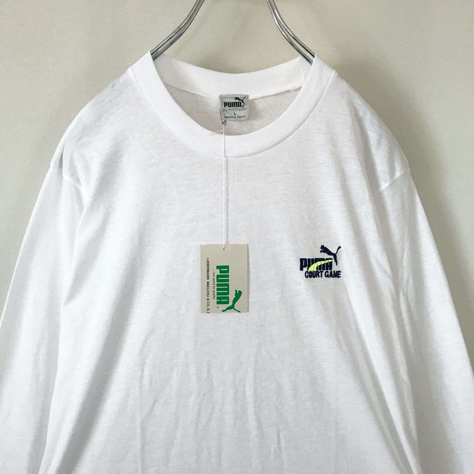 80's~90's PUMA スウェット Ｌ　霜降りグレー　デッドストック デッドストック☆80s USA製 AMERICAN FLEECE WEAR スウェット 杢