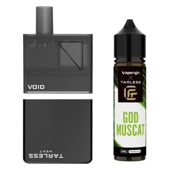 TARLESS NEXT VOID スターターセット リキッド Vapenginリキッド 60 ml GOD MUSCAT ゴッドマスカット
