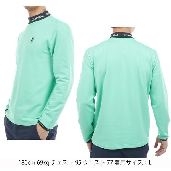 アドミラル ゴルフ メンズ 速ポカ 長袖モックネックシャツ ADMIRAL