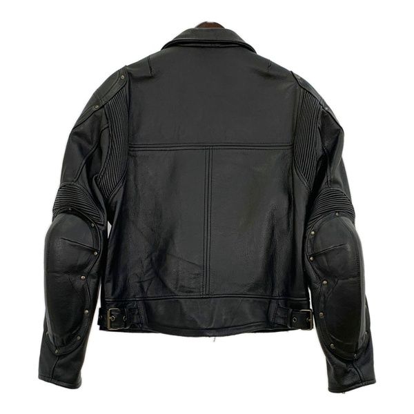 NANKAI 南海 ダブルライダースジャケット 本革レザー XL 黒 ブラック