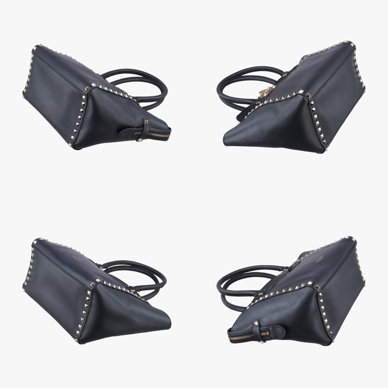 ヴァレンティノValentinoロックスタッズブラックレザーBGH540BOL1