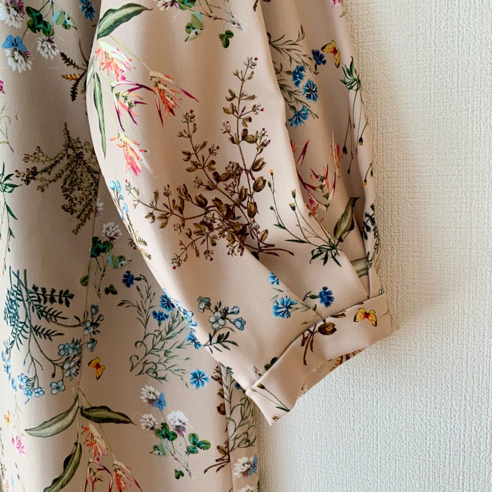 ☆美品☆【AMACA アマカ】ボタニカルフラワー柄 ワンピース