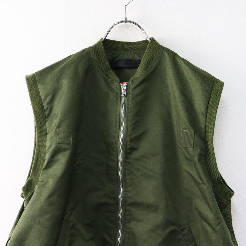 ミカーレミカーレ MICALLE MICALLE 異素材 ミリタリーベスト