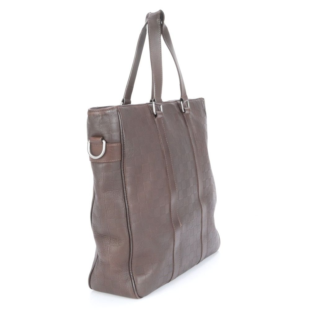 ルイヴィトン ダミエ アンフィニ ネオ タダオ N41229 レザー トート  