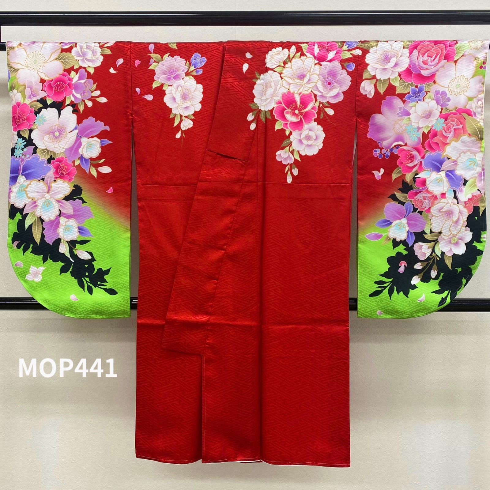 二尺袖 ポリエステル着物 紋意匠 袴用 MOP441