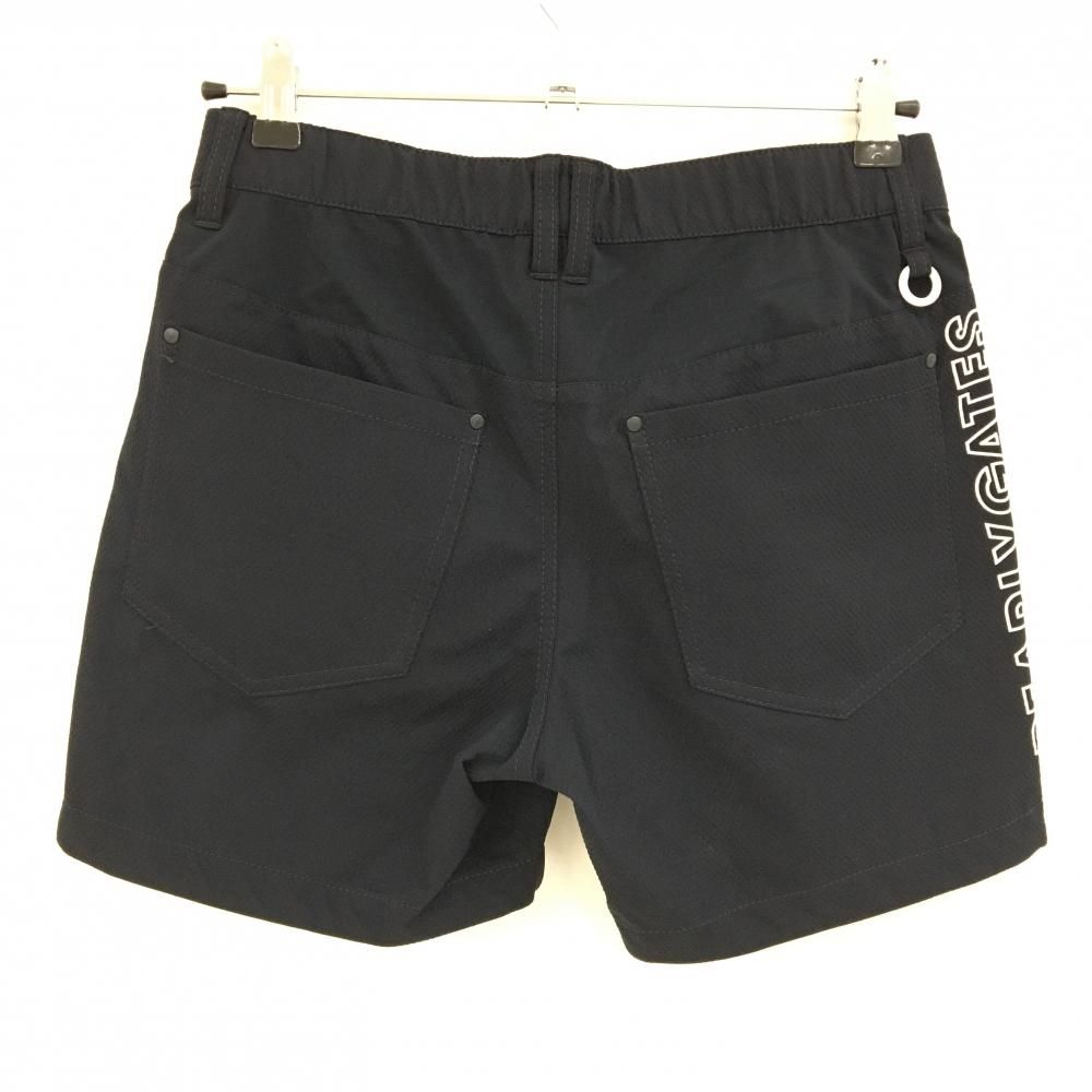 パーリーゲイツ ブラックサイドロゴショートパンツ