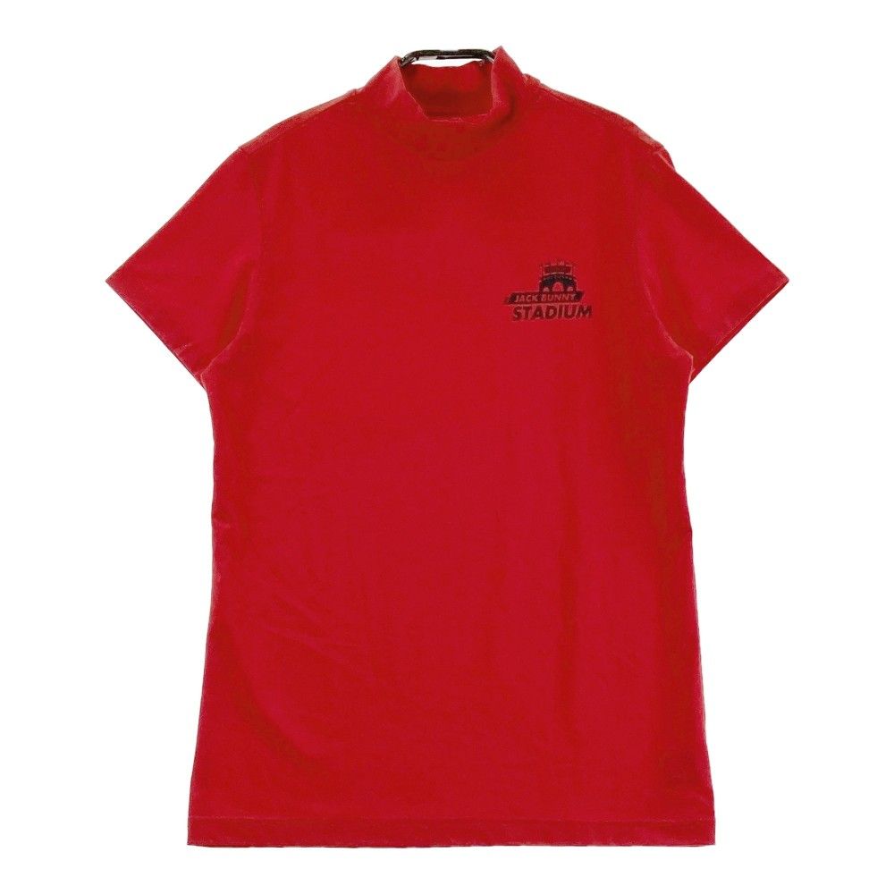 サイズ：1 JACK BUNNY ジャックバニー  ハイネック 半袖Tシャツ  レッド系 [240101210927]# ゴルフウェア レディース ストスト