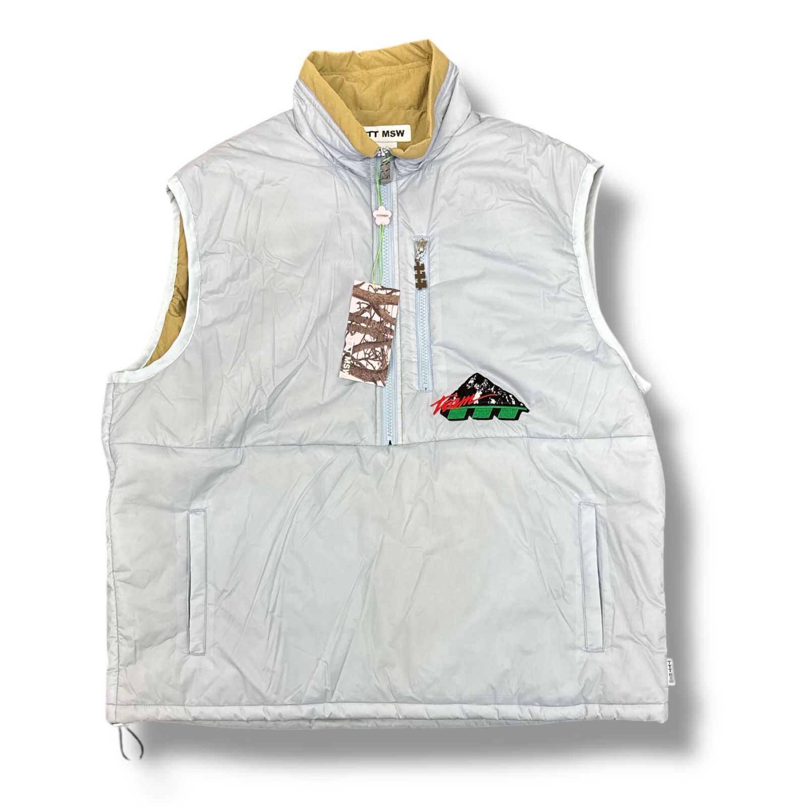 ジャケット・アウター TTT MSW 2024ss puffer vest gray 参考上代66000円 未使用品 TTT_MSW 24SS Puff vest パフ ベスト ティー